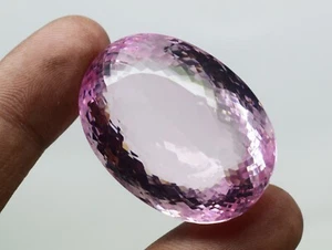 NEW Oval Cut Natural Light Pink Imitation Rose Quartz 193 CT Loose Gemstone - Picture 1 of 9