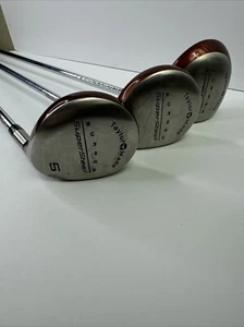 TaylorMade Golf BURNER SUPERSTEEL DRIVER + 3 & 5 WOOD SET RH Steel S90 - Picture 1 of 24