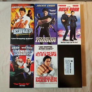 Jackie Chan VHS Video Lot Shanghai Knights Rush Hour Operation Condor Legend Spy - Picture 1 of 12
