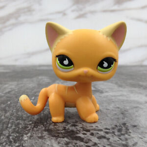 Details about  / Rare LPS Toys Pet Shop Orange Short Hair Cat Kitten Collection Figures