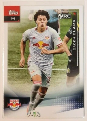 2021 Topps MLS Soccer CADEN CLARK RC Rookie Card #179 New York Red Bulls  - Image 1 of 2
