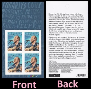 Canada 3296 Stan Rogers P pane 4 MNH 2021 - Picture 1 of 3