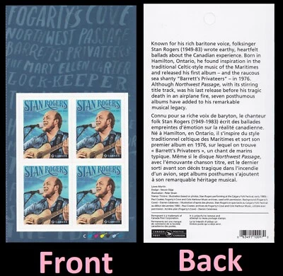 Canada 3296 Stan Rogers P pane 4 MNH 2021 - Image 1 of 3
