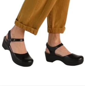 DANSKO Sam Black Soft Full Grain Leather Mary Janes NWT - Picture 1 of 6
