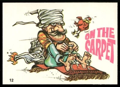 On the Carpet 1969-73 Donruss Odd Rods Sticker Card #12 (NM) - Image 1 of 2