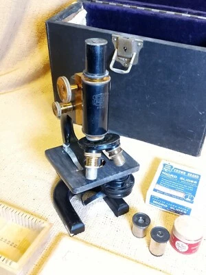 Vintage Spencer Microscope with Original Case 50302 Buffalo USA Antique Lens - Image 1 of 4