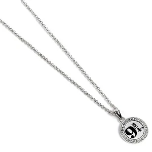 Collar de cristal con plataforma 9 3/4 (Harry Potter) en plata de ley - Imagen 1 de 4