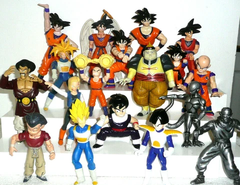 LOT 18 DRAGON BALL Z ENERGY ACTION FIGURE GOKU KRILLIN GOHAN SAIYAN VEGETA SATAN Cover