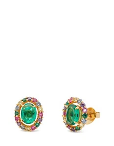 Kate Spade Victoria Stud Earrings Green Multi - Picture 1 of 4