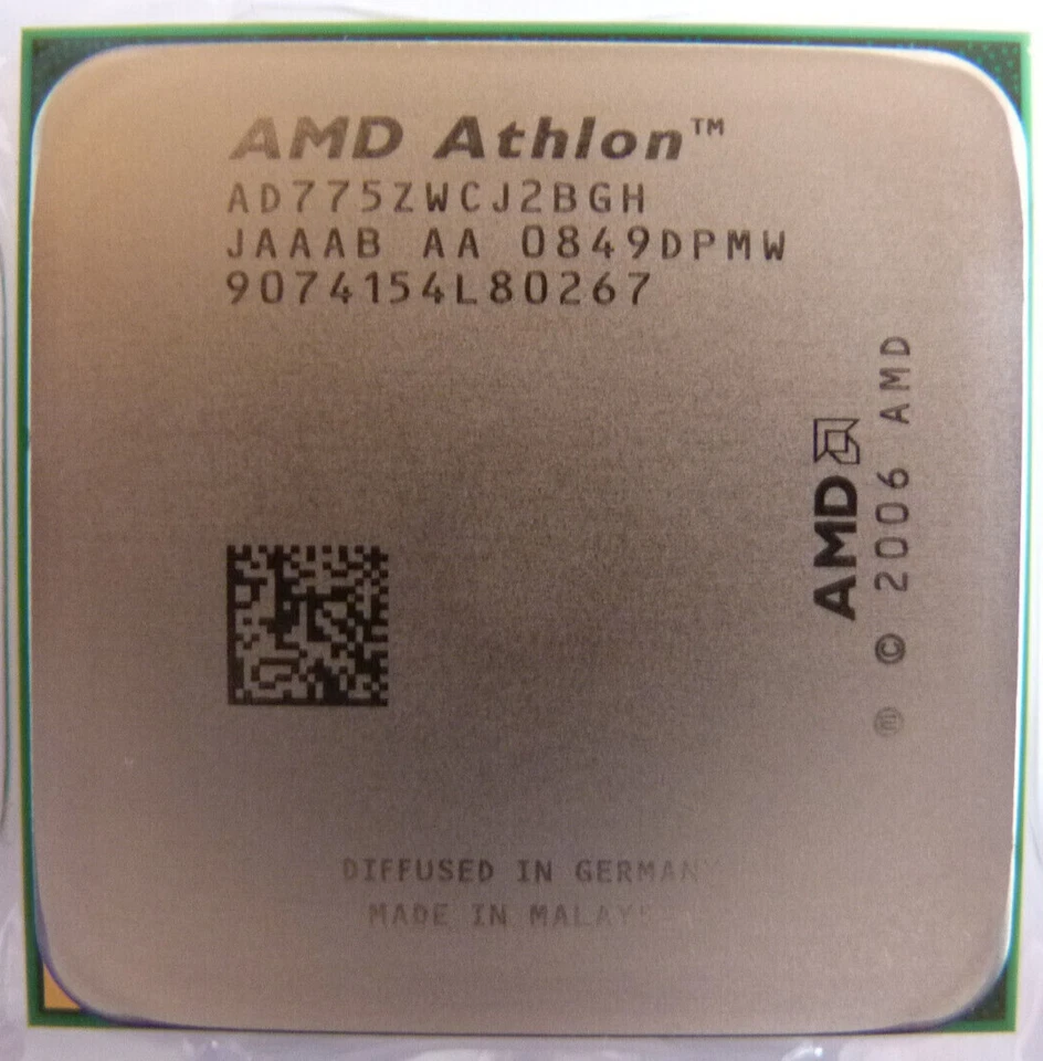 Processeur Cpu AMD Athlon X2 7750 AD775ZWCJ2BGH 2,7 GHz socket AM2/AM2+ - Photo 1/2
