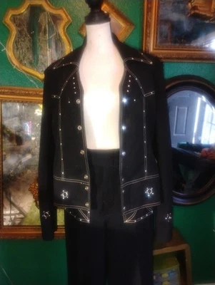 Traje de discoteca vintage de poliéster de 2 piezas de los años 70 para hombre Foto 1 de 4