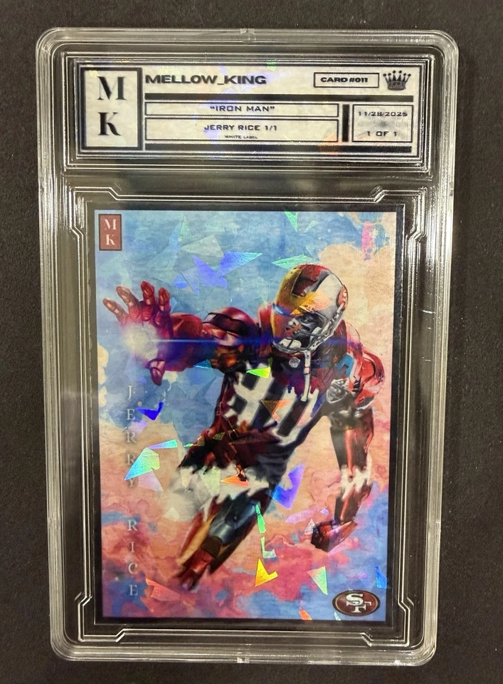 Tarjeta de arte personalizada Iron Man Jerry Rice 1/1 Foto 1 de 1