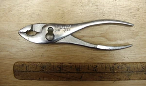 Old Used Tools,Vntg Crescent G-26,6-5/8" Slip Joint Pliers,W/Fancy Handles,VGC - Picture 1 of 10