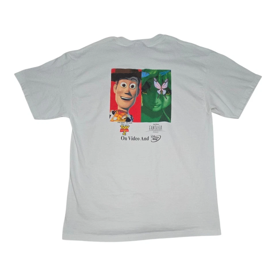 Camisa De Colección Y2k Disney Toy Story 2 Y Fantasia 2000 Película Promocional Grande Foto 1 de 4
