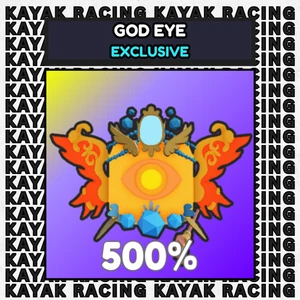 ROBLOX - KAYAK RACING - GOD EYE - EXCLUSIVE - 500% MULTIPLIERS - FAST DELIVER - Picture 1 of 1