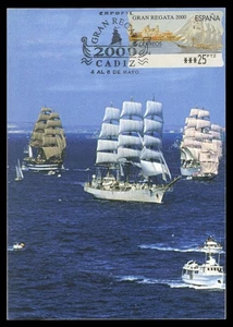 SPAIN 2000 Carte Maximum Card ATM - Gran Regata 2000, ship, boat, barco, bateau - Picture 1 of 1