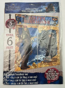 Pirates of the Caribbean on Stranger Tides 5pc Birthday Party  Wall Decoration - Picture 1 of 2