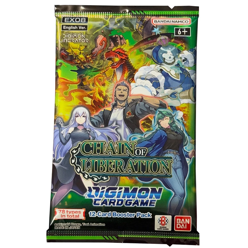BANDAI Digimon Card Game - Chain of Liberation EX08 Booster - Englisch