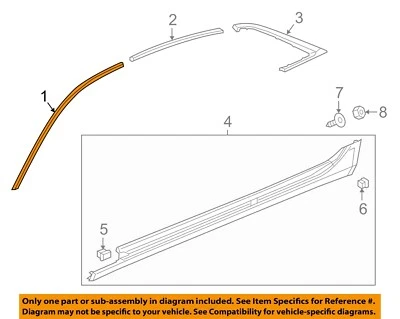 GM OEM 16-17 CT6 pilares, piso basculante moldura exterior-revelación 84090010 Foto 1 de 2