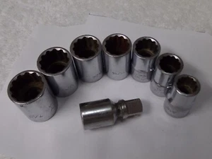Bonney USA 1/2 drive 8pc 12 point Socket Set with extension - Picture 1 of 8