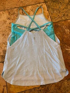 Size 12 Ivivva By Lululemon Strappy Top Blue - Picture 1 of 4