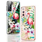 For Samsung Galaxy A05s A53 A13 A54 A34 A14 Flamingo Print Clear Tpu Case Cover