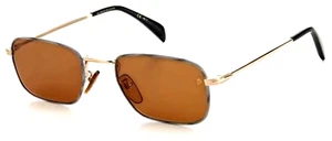 David Beckham DB1035 0F6W/70 Men's Gold Horn / Brown Sunglasses - Picture 1 of 3