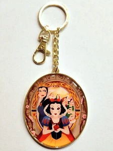 Disneyland Park Snow White, Evil Queen & Seven Dwarfs 85th Anniversary Keychain - Picture 1 of 4