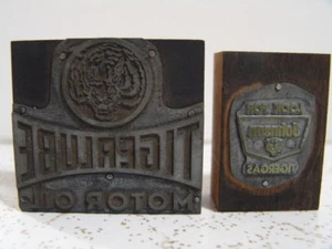 VINTAGE TIGERLUBE MOTORÖLDRUCKERBLOCK UND JOHNSON TIGERGAS DRUCKERBLOCK - Bild 1 von 6