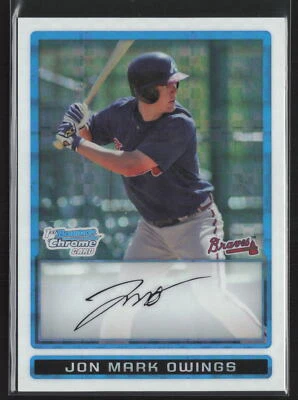 2009 Bowman Jon Mark Owings X-Fractor /299 Rookie Card RC #BCP47 - Image 1 of 2