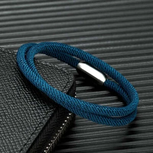 Mens Survival Bracelet Outdoor Rescue Emergency Rope Bracelets - Picture 1 of 18