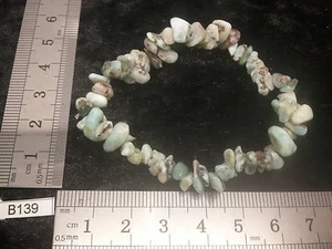 Bracelet baroque chips LARIMAR mineraux lithotherapie reiki bleu esoterisme - Picture 1 of 1