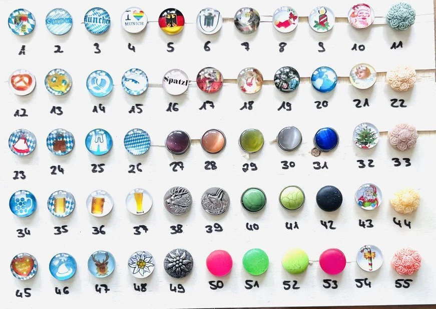 Chunks/Druckknöpfe  55 Varianten auswählbar - Bild 1 von 1