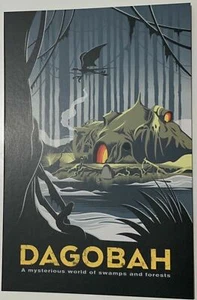 Postal Dagobah de Disneyland Star Wars Galaxy's Edge Destinations - Imagen 1 de 2