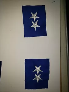 K0254p Vietnam US Air Force Major General Rank Two Star Pair IR22F - Picture 1 of 3