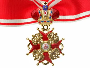 Ordre de St Stanislas 2e cl. Russie impériale Croix dore avec la Couronne 1855 - Imagen 1 de 11