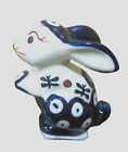 Boleslawiec Polish Pottery WIZA Easter Bunny Rabbit Figurine Mosquito 2.5" N Tag
