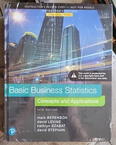 BASIC BUSINESS STATISTICS: Concepts and Applications 14th Ed 2018 Review Copy - Picture 1 of 2
