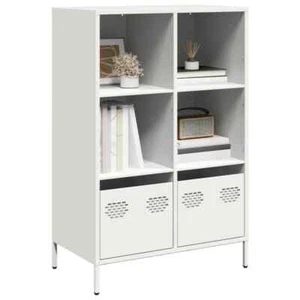 Highboard White 68x39x103.5 cm Steel vidaXL - Picture 1 of 12