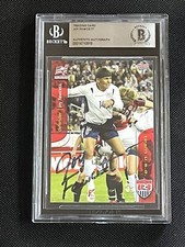 JOY FAWCETT 2004 CHOICE USA SOCCER SIGNED AUTOGRAPHED CARD BECKETT BAS AUTHENTIC