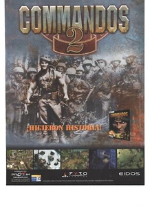 Commandos 2 Men of Courage Pubblicità PS2 PC Spanish Magazine Advertising 27x20 - Foto 1 di 1