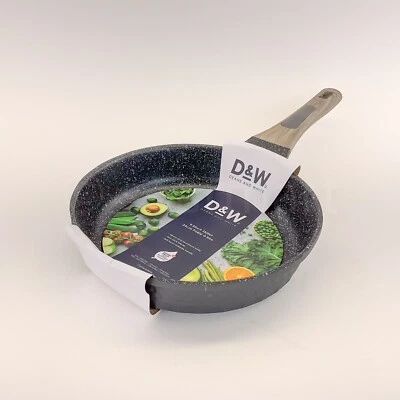 DEANE AND WHITE Deane & White D&W Skillet Frying Pan NonStick 9.5” Inch High Quality Black
