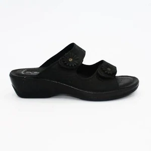 Flexus Faithful-B Nubuck Leather Slide Sandals - Picture 1 of 13