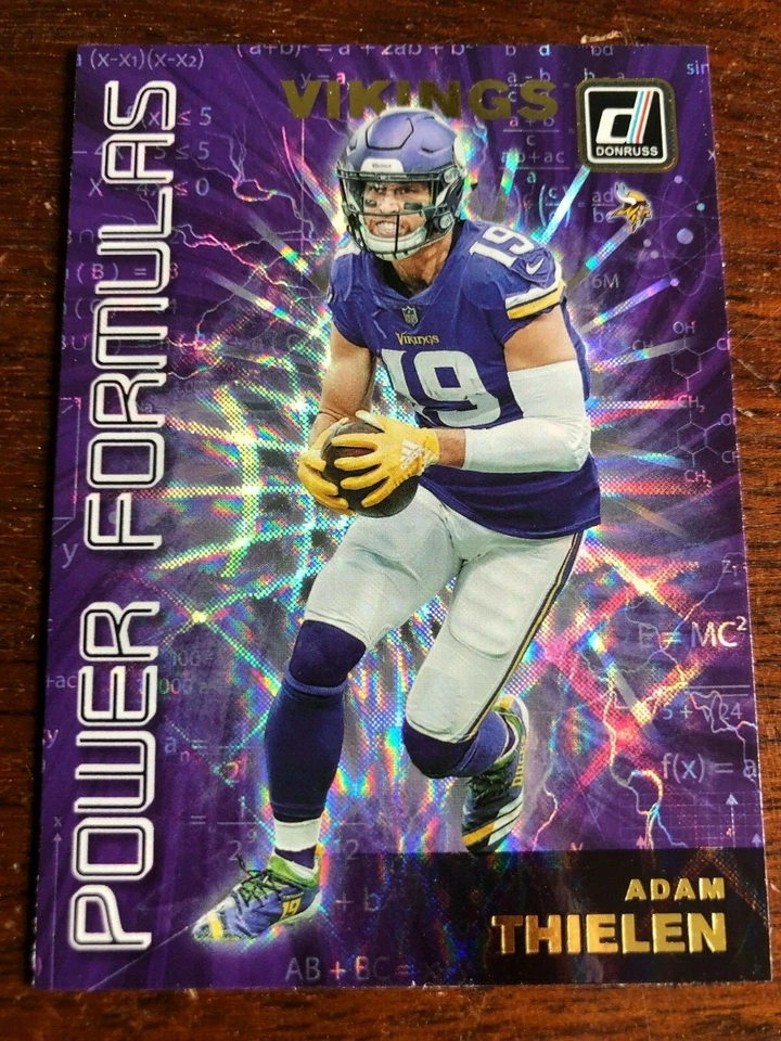 2019 Donruss Adam Thielen Power formulas Insert PF-10 Minnesota Vikings - Image 1 of 1