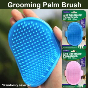 Soft Rubber Dog Bath Brush Comb Cleaning Massage Grooming Glove Pet Cat Brush - Picture 1 of 8