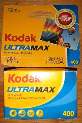 Kodak Ultramax Film 35MM 400 12 Exposure Expired 08/2010 New - Image 1 of 4