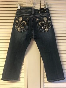 Miss me size 16 girl blue jean capris - Picture 1 of 6
