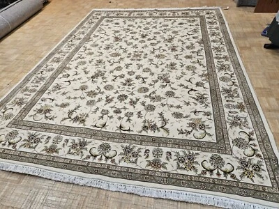 9x12 CHINESE RUG ART DECO SILK SINO AUTHENTIC WOOL AND SILK ORIENTAL SUPER FINE - Image 1 of 4