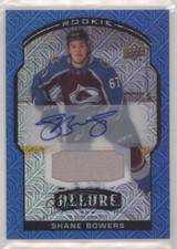 2020 Upper Deck Allure Blue Line Jerseys 40/75 Shane Bowers #87 Rookie Auto RC