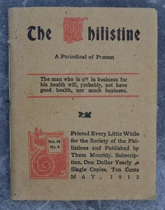 "The Philistine"-May 1912-Roycrofters-Susannah at the Bat Illustration-Chiclets - Picture 1 of 10